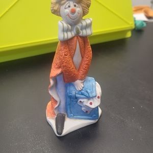 Vintage Ceramic Clown Figurine Made in Korea
